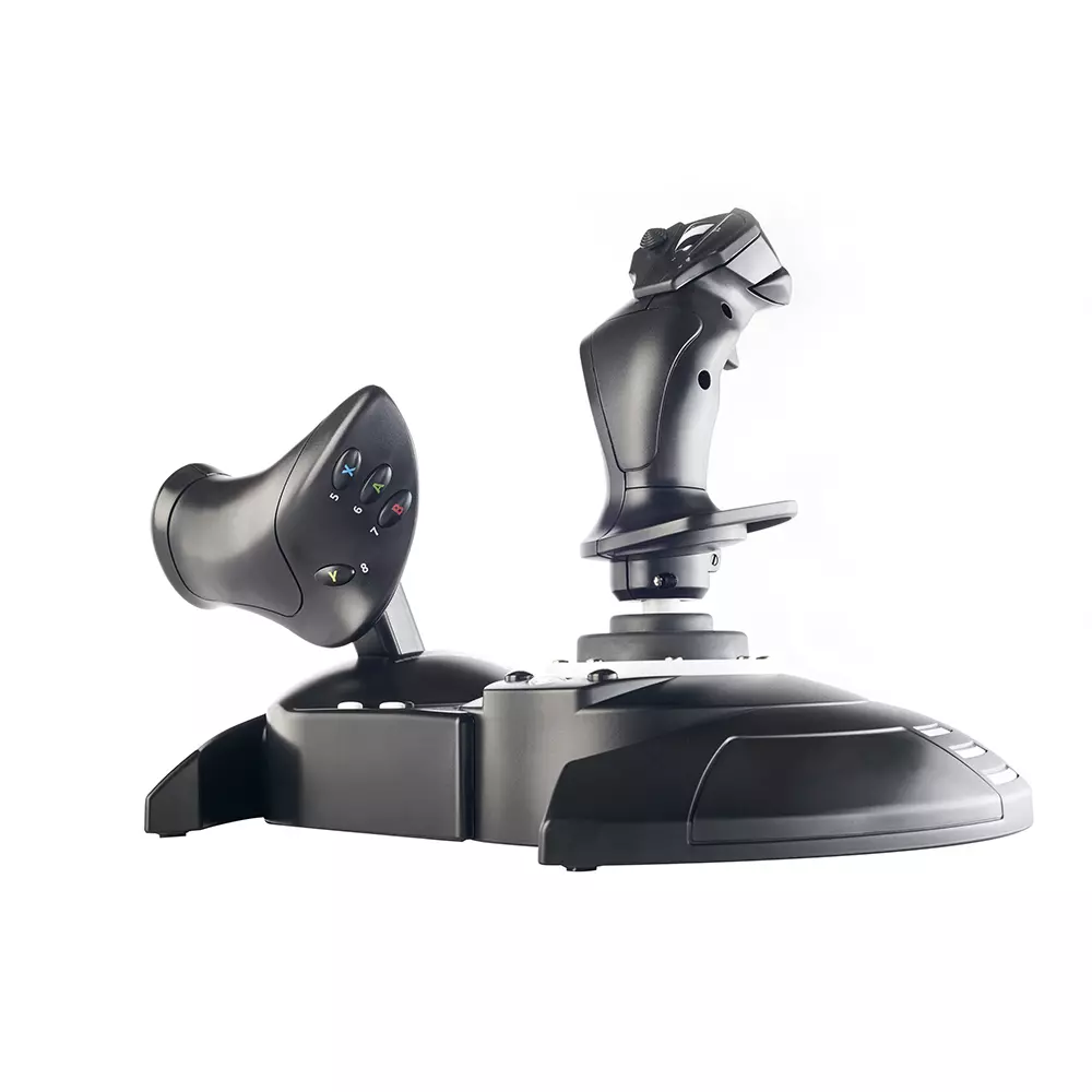 Thrustmaster T.Flight Hotas One stick and attached throttle, the Xbox-compatible entry-level HOTAS